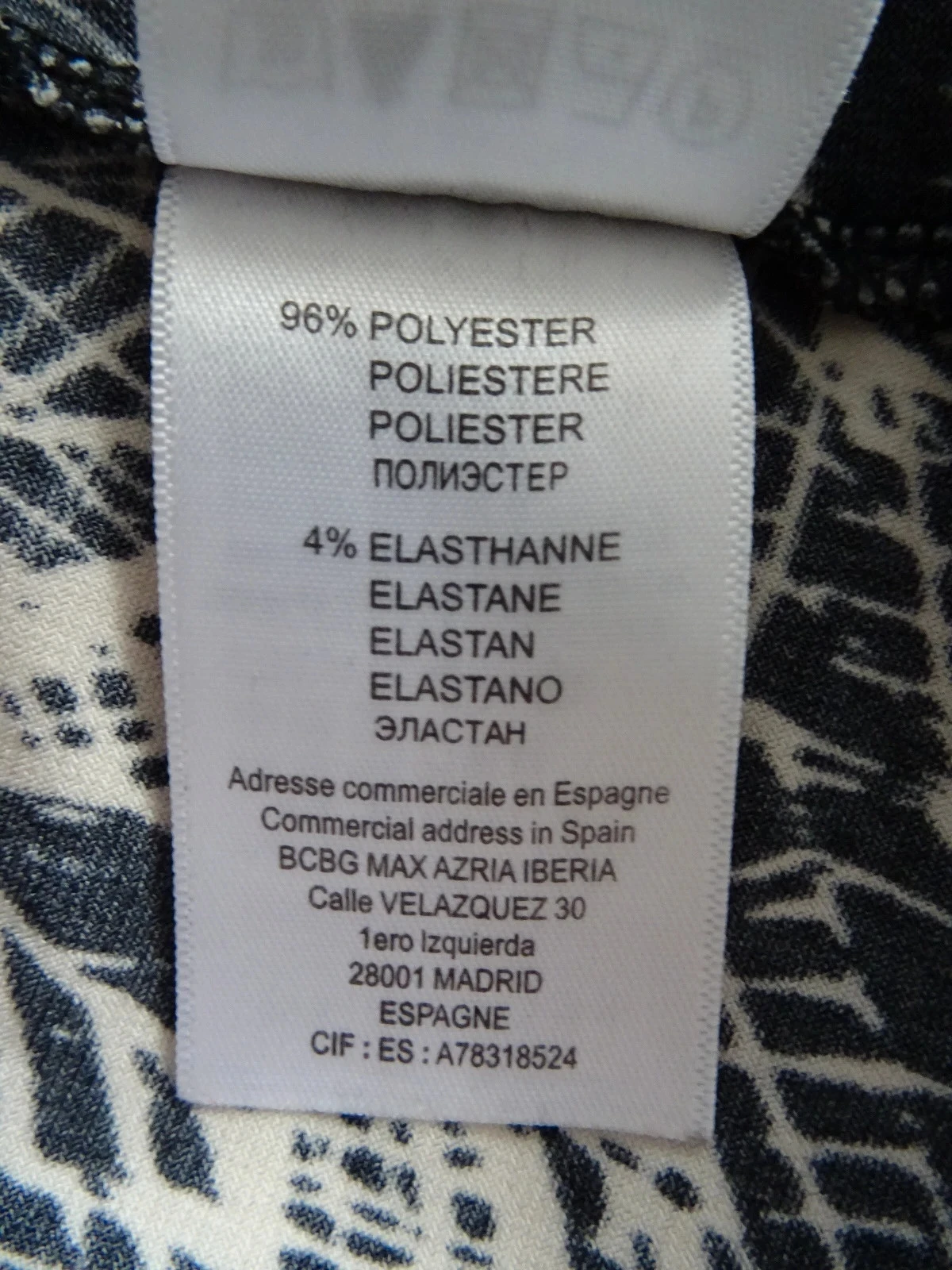 Zwarte en witte gedrapeerde tuniek Manoukian maat XS – photo 5